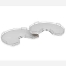 Collapsable Susan Polystyrene 2 Shelf for Corner Lazy Susans