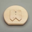 D-Shape LD Banded Wood Tray w/ Steel Bearing Corner Lazy Susans